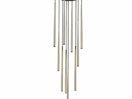 Φωτιστικό Οροφής Piano 10118 35x140cm 10xG9 8W Black-Gold TK Lighting