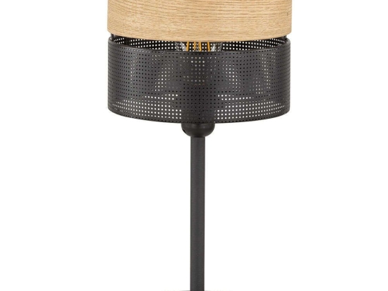 Φωτιστικό Επιτραπέζιο Nicol 5124 Φ20x45cm 1xE27 15W Natural-Black TK Lighting