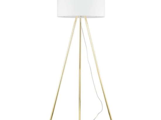 Φωτιστικό Δαπέδου Umberto 6637 Φ50x155cm 1xE27 15W White-Gold TK Lighting