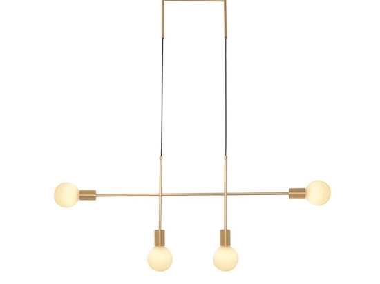 Φωτιστικό Οροφής - Ράγα TNK854P90GD 4ΧΕ27 90X4X110 Gold Aca Decor Μέταλλο