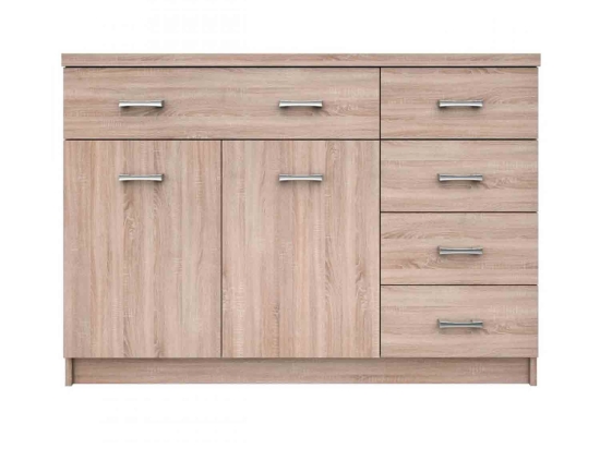 Μπουφές Top Mix 2D5S Sonoma 120X33X85 cm TO-KOM2D5S Μελαμίνη