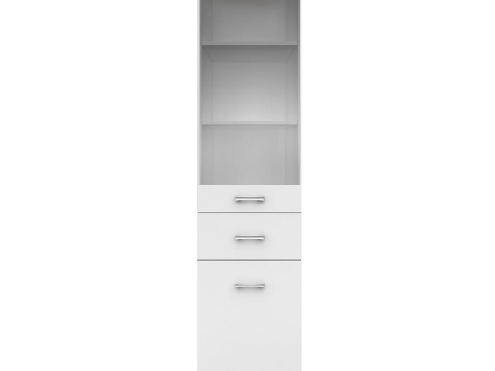 Βιτρίνα Top Mix 40Χ33Χ183 cm TO-TOP1D1W1SW Μελαμίνη,Γυαλί