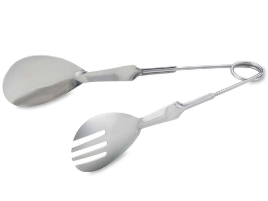 Λαβίδα Σαλάτας Spring UR60331126 26cm Inox Max Home Ανοξείδωτο Ατσάλι