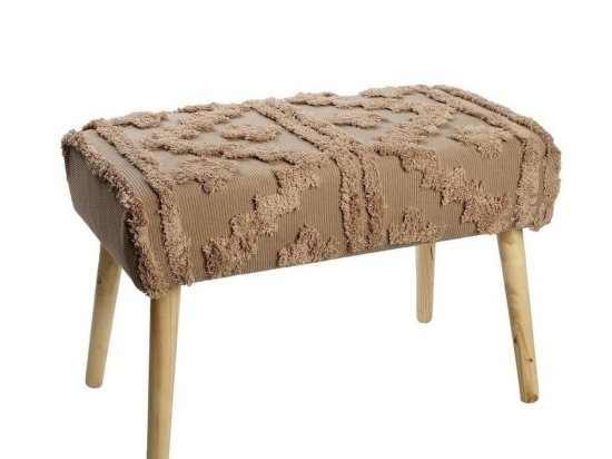 Σκαμπό VOP110 Με Ξύλινα Πόδια66X14X34cm Brown Espiel