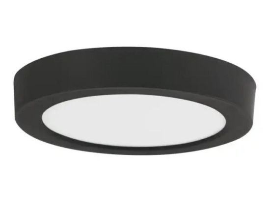Panel Led Mini Backlit Επιφανειακό VT-2027381 18W 3000K 1980lm 21,7x3cm Black Vito Στρόγγυλο