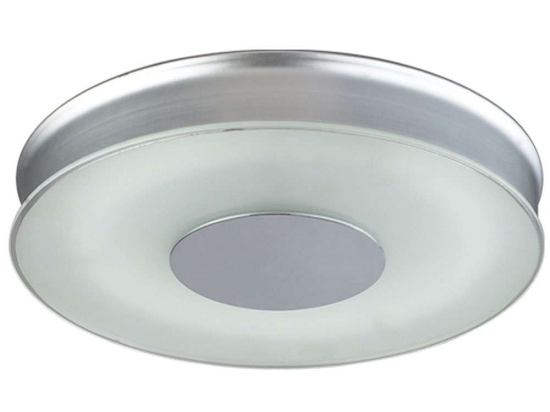 Φωτιστικό Οροφής - Πλαφονιέρα W26151L Φ38cm 1xT9 32W Silver-White Aca