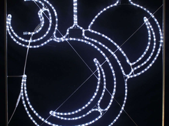 Φωτοσωλήνας Three Christmas Ball 414 Led X0841422113 120x120+150cm 51,6W Clear Aca