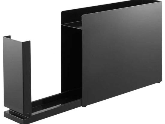 Βάση Οργάνωσης Κουζίνας Συρόμενη YMZK6004 50-90x12,5x36,7cm Black Yamazaki Ατσάλι,Πολυπροπυλένιο