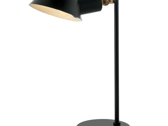 Φωτιστικό Επιτραπέζιο 20223 1xE27 Max 25W Black Matt - Gold Matt Μέταλλο,Αλουμίνιο