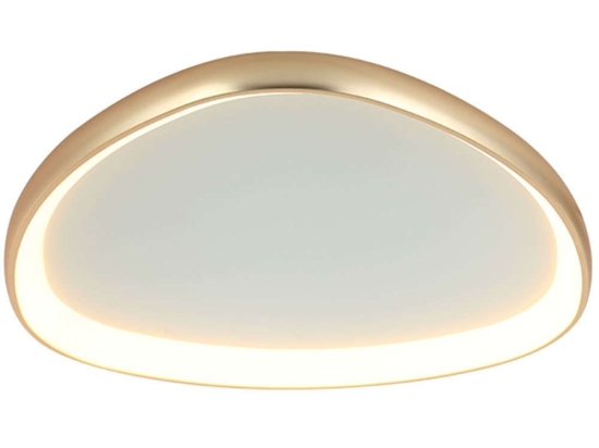Φωτιστικό Οροφής - Πλαφονιέρα 23091 80x80x6,7cm Dim Led 3067lm 39W 3000K Gold
