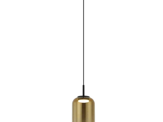 Φωτιστικό Οροφής 23219 Φ15x36cm Led 780lm 12W 3000K Black-Gold