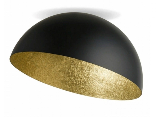 Φωτιστικό Οροφής - Πλαφονιέρα 23257 50x30cm 1xE27 40W Black-Gold
