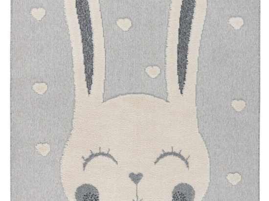 Χαλί Fano 395 Rabbit Heart Grey-Cream Obsession 160X230cm
