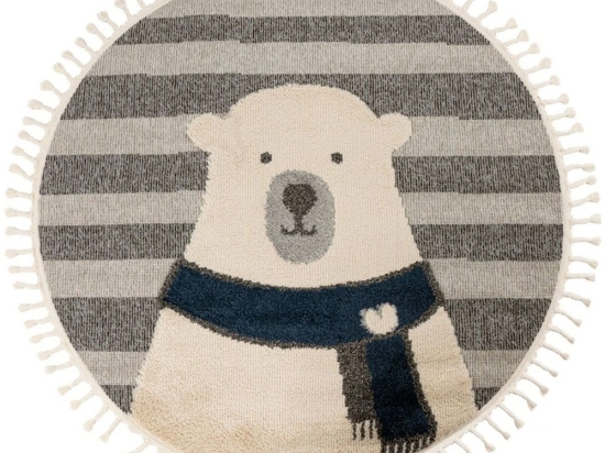 Χαλί Fano 398 Bear Grey-Cream Obsession 133X133cm Round