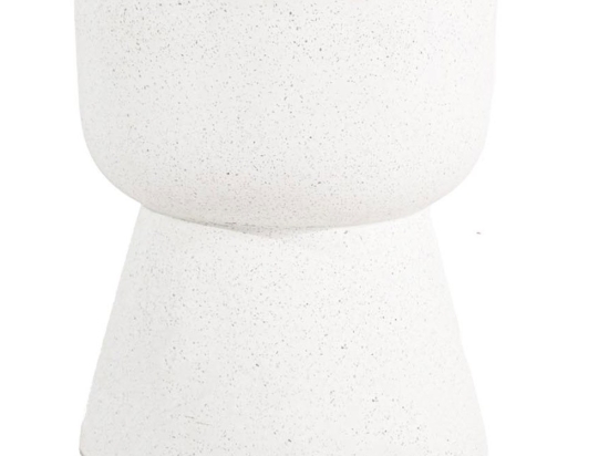 Σκαμπό Rieti 0800045 37x37x48cm White