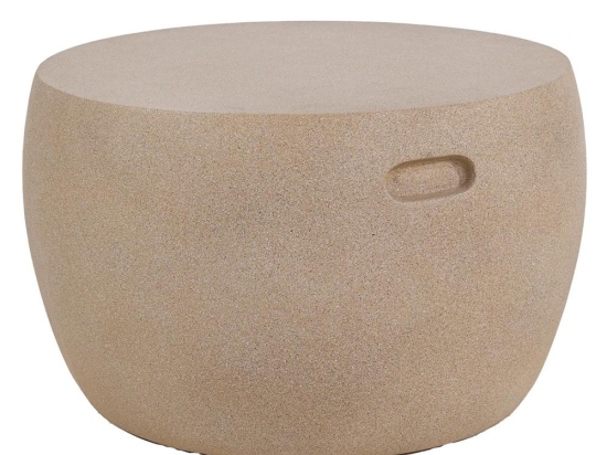 Τραπέζι Καθιστικού Randel Round 0800056 60x60x39cm Sand