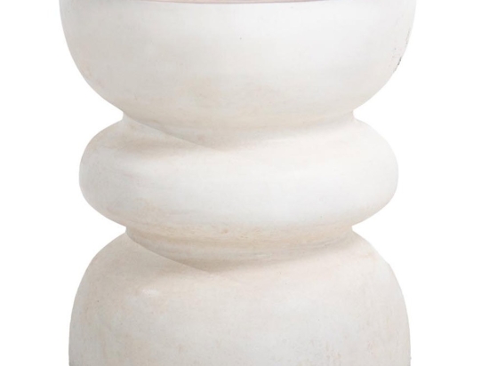 Σκαμπό Najib 0900009 40x40x45cm White