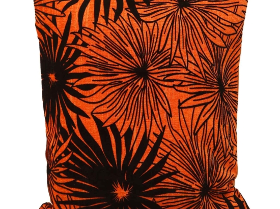 Διακοσμητικό Μαξιλάρι Chenille Flock Print 117 (Με Γέμιση) Τερρακότα Viopros 45X45 45x45cm Chenille