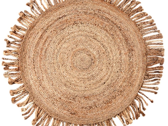 Χαλι Delhi Χειροποιητο Br-4011 -   Natural New Plan 150X150cm Round