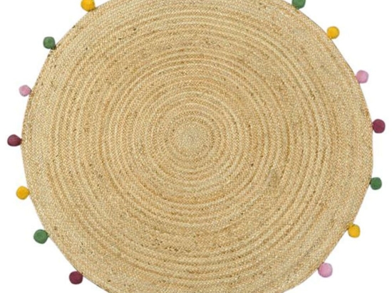 Χαλί Delhi BR-ME001 Round Natural Multi New Plan 150X150cm Round