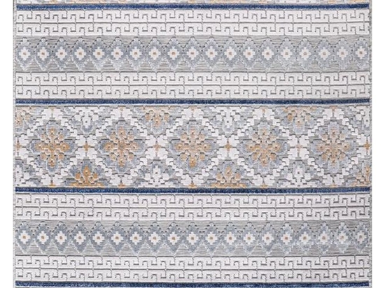 Χαλί Garden 65252Y Light Blue-Beige New Plan 77X150cm