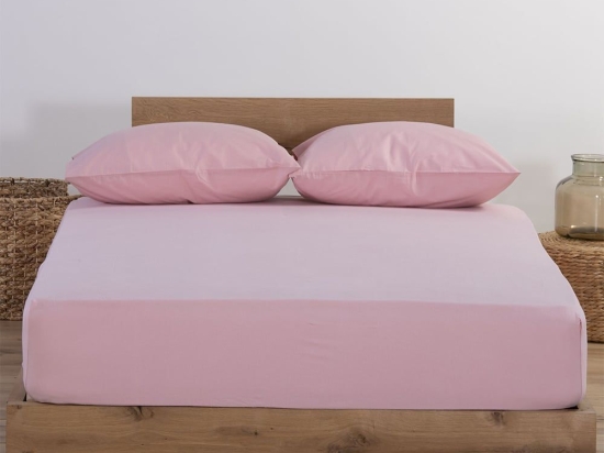 Σεντόνι Με Λάστιχο Jersey Pink Nef-Nef Μονό 100x230cm Με Λάστιχο 100% Βαμβάκι