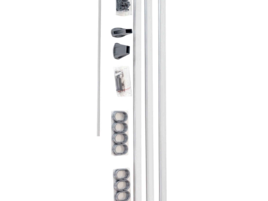 Βραχίoνας Μπάνιου Εύκαμπτος 03321.001 Chrome έως 300 cm 100-300cm Αλουμίνιο