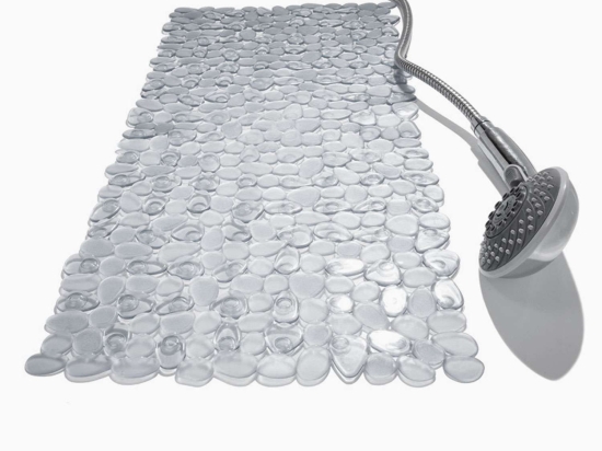 Πατάκι Αντιολισθητικό Riverstone Perle 00232.004 Silver 36Χ74 PVC