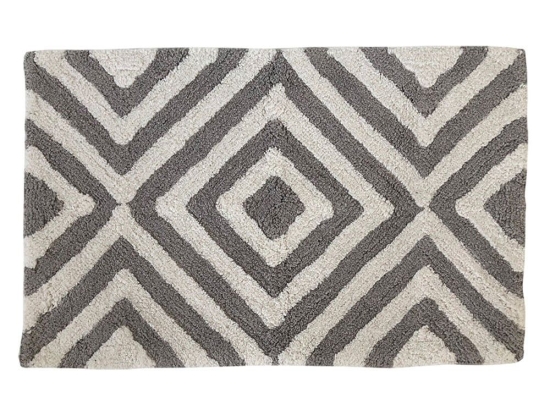 Πατάκι Μπάνιου Tribal 05592.001 Grey 50 X 80 50x80cm 100% Βαμβάκι