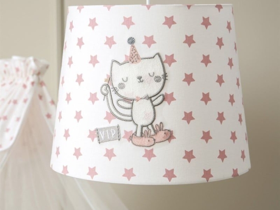Φωτιστικό Oροφής Παιδικό VIP 30x26cm Ε27 max 60W Pink Funna Baby Βαμβάκι