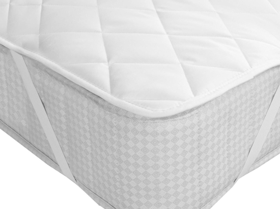 Κάλυμμα Στρώματος Καπιτονέ White Viopros King Size 180x200cm Βαμβάκι-Πολυέστερ