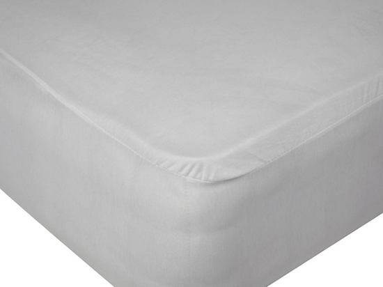 Κάλυμμα Στρώματος Cotton Jersey White Viopros Μονό 100x200cm Βαμβάκι-Πολυέστερ