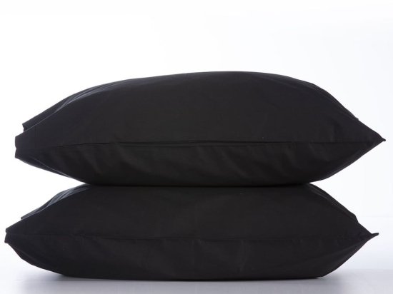 Μαξιλαροθήκες Basic (Σετ 2τμχ) Black Nef Nef 52 X 72 52x72cm 100% Βαμβάκι