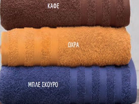 Πετσέτες Lagoon (Σετ 3τμχ) Brown Ρυθμός Σετ Πετσέτες 70x140cm 100% Πενιέ Βαμβάκι