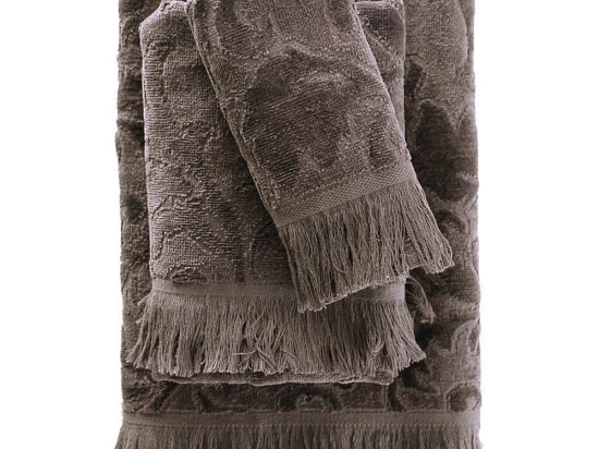 Πετσέτα Sienna Dark Grey Ρυθμός Προσώπου 50x90cm 100% Βαμβάκι