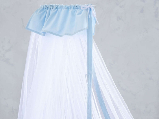 Κουνουπιέρα Βρεφική - Nappy Light Blue Nima 200x570cm Πολυέστερ