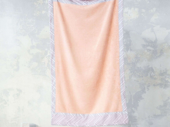 Πετσέτα Θαλάσσης - Amisha Salmon Nima Θαλάσσης 90x160cm 100% Βαμβάκι
