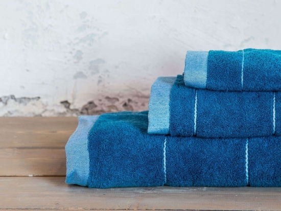 Πετσέτα - Ferrow Blue Nima Προσώπου 50x90cm 100% Βαμβάκι
