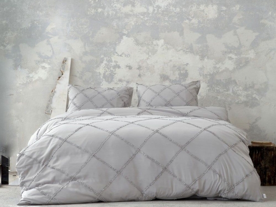 Παπλωματοθήκη Σετ 2τμχ. Sansa Grey Nima Μονό 160x240cm Microfiber