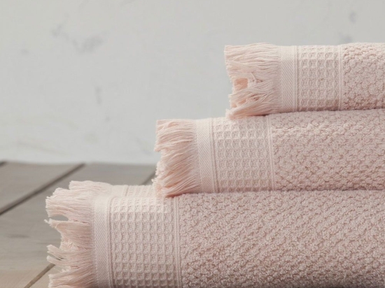 Πετσέτα Dorinda Powder Pink Nima Σώματος 90x150cm 100% Βαμβάκι