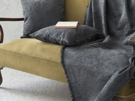 Ριχτάρι Blend Grey Nima Πολυθρόνα 180x180cm Ακρυλικό-Πολυέστερ