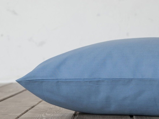 Σεντόνι Με Λάστιχο Unicolors Shadow Blue Nima Μονό 100x200cm 100% Βαμβάκι