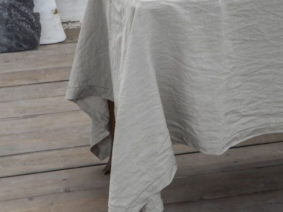 Τραπεζομάντηλο Linho Light Grey Nima 150X150 150x150cm Λινό