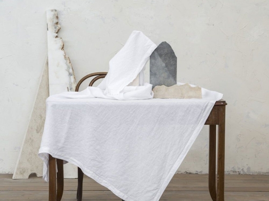 Τραπεζομάντηλο Linho White Nima 150 X 220 150x220cm Λινό