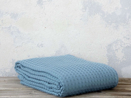 Κουβέρτα Habit - Petrol Υπέρδιπλη Nima Υπέρδιπλο 220x240cm 100% Βαμβάκι