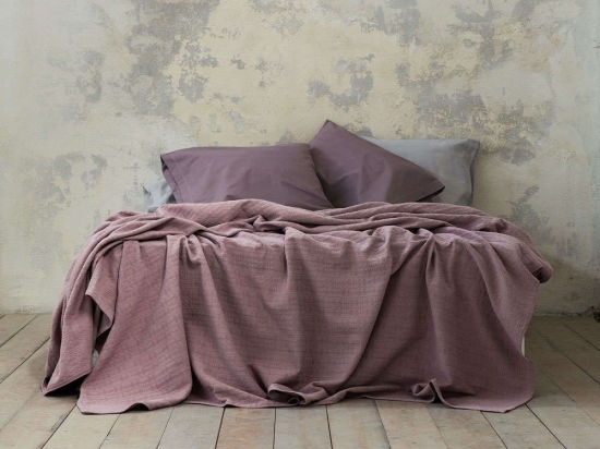 Κουβέρτα Emery Taupe Nima Υπέρδιπλo 230x260cm 100% Βαμβάκι