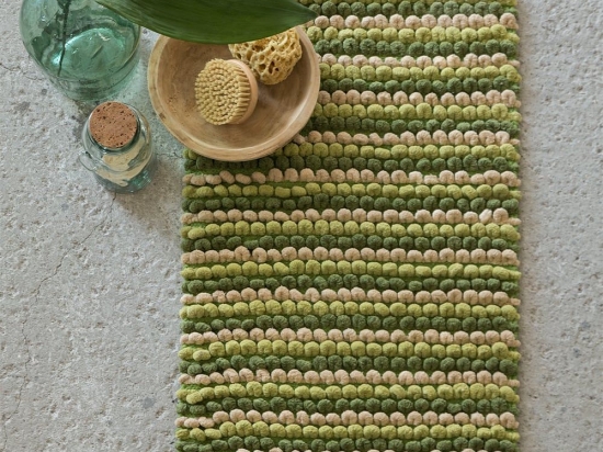 Πατάκι Μπάνιου Mantle Green Nima 70 x 110 70x110cm Βαμβάκι-Πολυέστερ