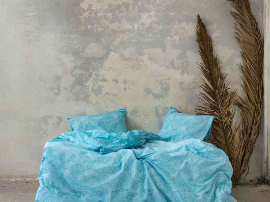 Σεντόνια Σετ 4τμχ Avant Garde Blue Nima Υπέρδιπλο 240x260cm 100% Βαμβάκι
