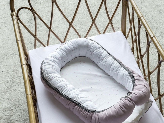 Φωλιά Βρεφική Baby Nest Pink Nima 100% Βαμβάκι