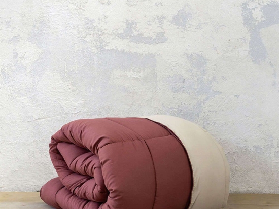 Πάπλωμα Abalone - Terracotta-Beige Nima Υπέρδιπλο 220x240cm Microfiber